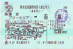 東京往復割引切符 続 吾輩はヲタである